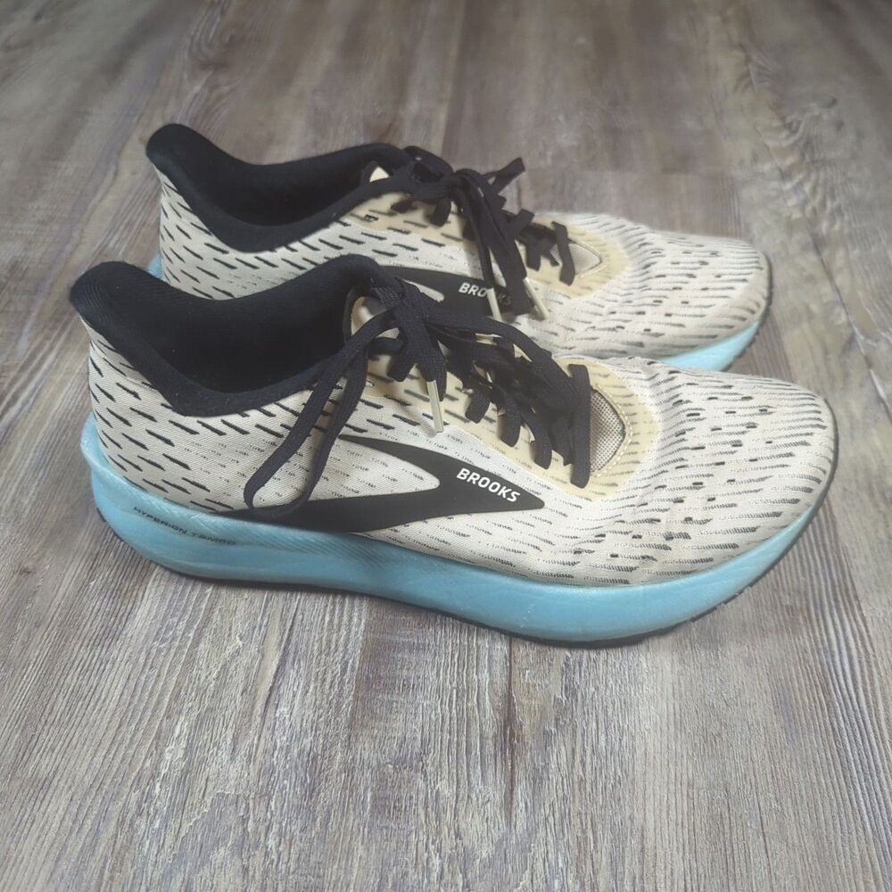 **READ** Brooks Womens Hyperion Tempo 1203281B129 White Blue Running Size 8.5 B - Picture 2 of 15